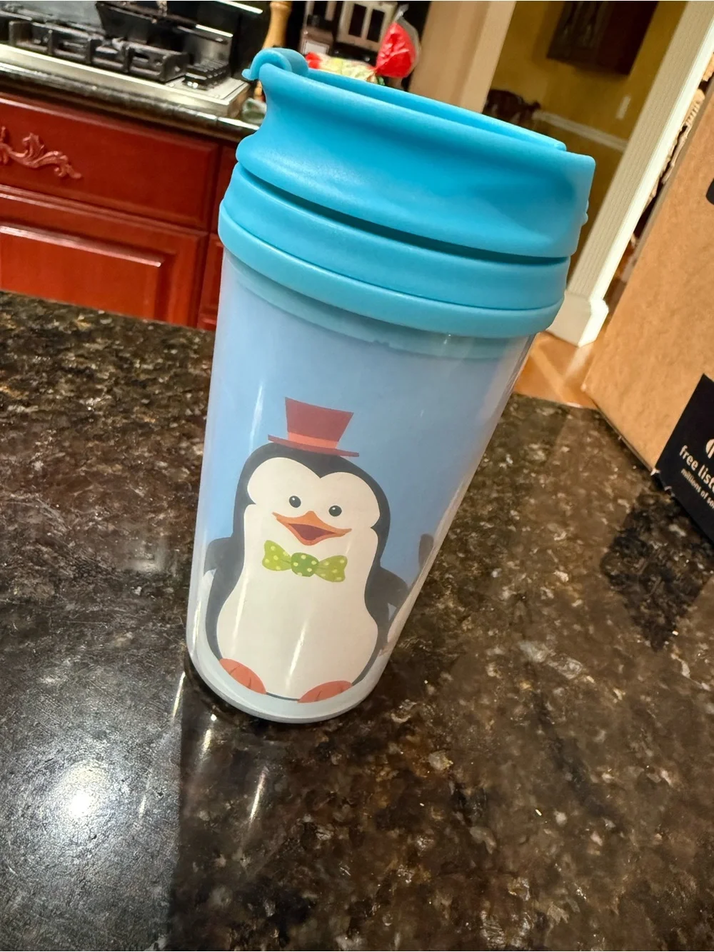 Fun Holiday Penguin and Snowman Travel Tumblers